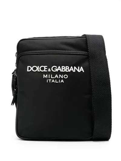 Dolce & Gabbana Black Shoulder Strap With Leather Trim