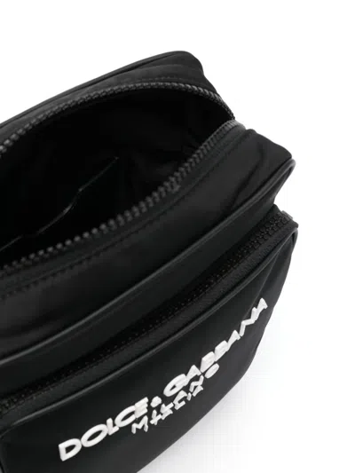 Dolce & Gabbana Black Shoulder Strap With Leather Trim