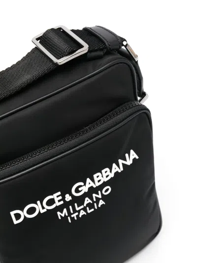Dolce & Gabbana Black Shoulder Strap With Leather Trim