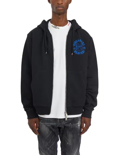 Dsquared2 Sweatshirt With Hoodie And Zip