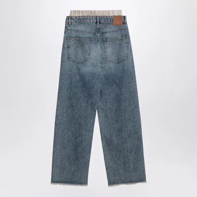 Erika Cavallini Leone Light Washed Denim Pants