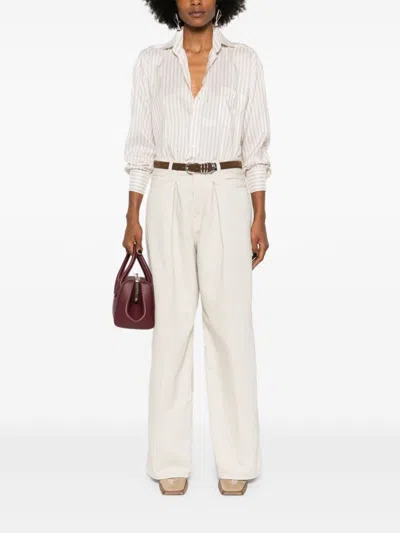 Etro Pegaso-embroidered Striped Shirt