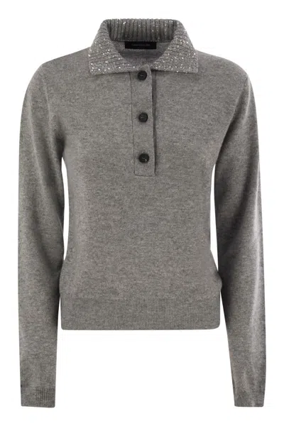 Fabiana Filippi Women's Wool, Silk And Cashmere Polo Collar Sweater