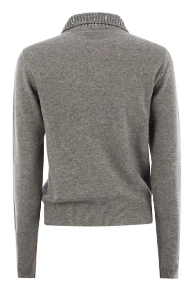 Fabiana Filippi Women's Wool, Silk And Cashmere Polo Collar Sweater