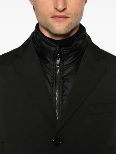Fay Double-breasted Stand-up Collar Padded Coat