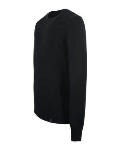 Fay Black Wool Crew Neck Sweater