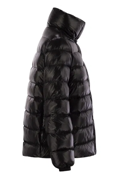 Fay Cape In Black Lightweight Nylon