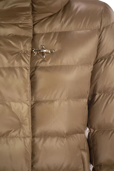 Fay Long Down Jacket With Hook