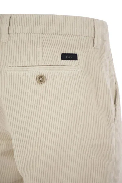 Fay Slim Corduroy Trousers