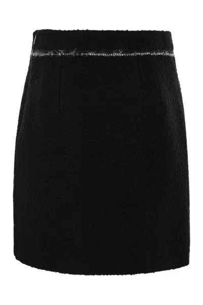 Fay Mini Bouclé Wool Short Skirt