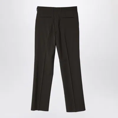 Fendi Dark Green Wool Trousers For Men