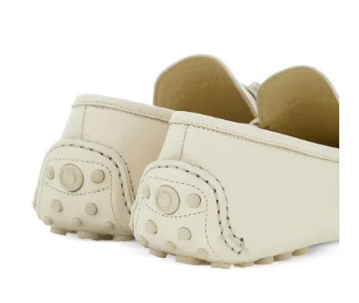 Ferragamo Stylish Round Toe Leather Loafers