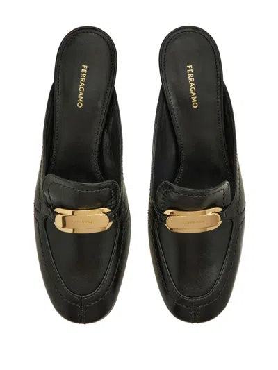 Ferragamo Ophelia 55 Bow-embellished Slingback Pumps
