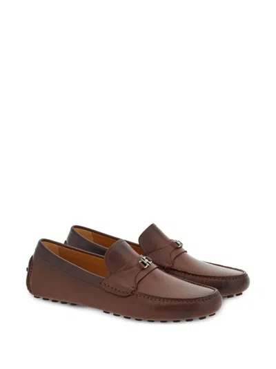 Ferragamo Gancini-ornament Driver Loafers