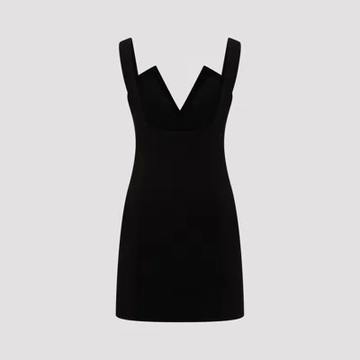 Givenchy V-collar Mini Dress In Black