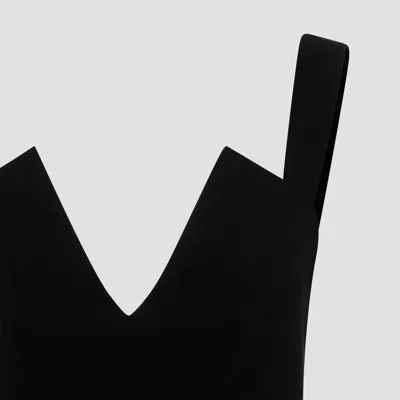 Givenchy V-collar Mini Dress In Black