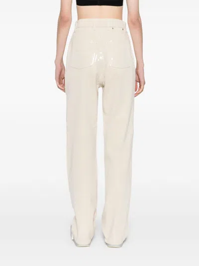 Golden Goose Ecru Denim With Star Studs
