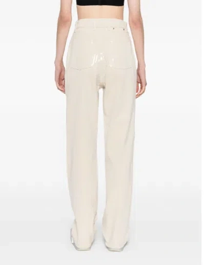 Golden Goose Ecru Denim With Star Studs