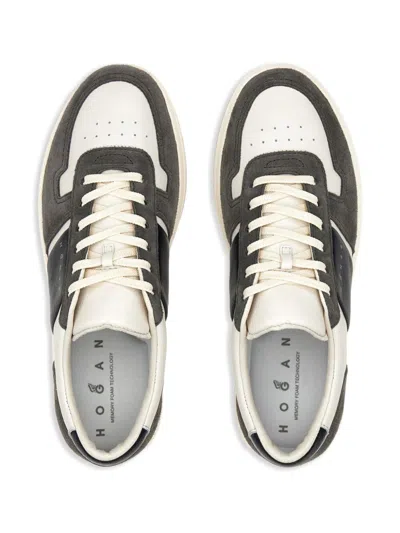 Hogan Smooth And Suede Leather H-tv Sneakers.