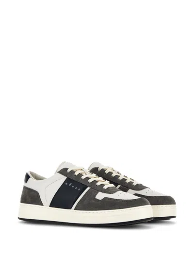Hogan Smooth And Suede Leather H-tv Sneakers.