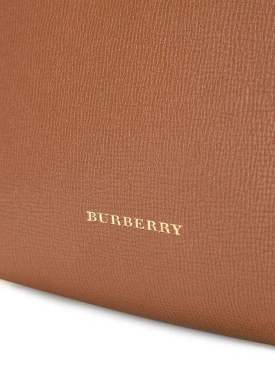 Shop Burberry House Check Detailed Tote