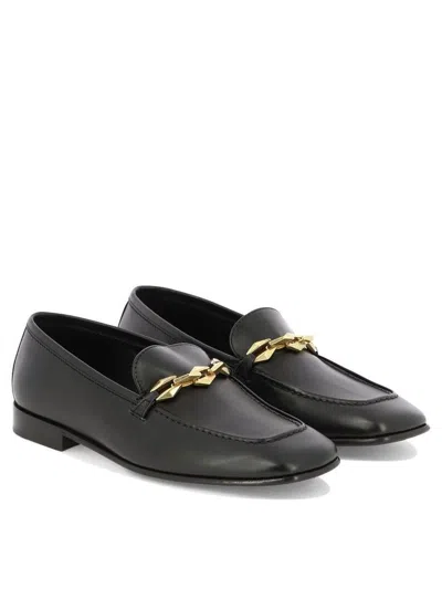 Jimmy Choo Woman Loafers Black Size 10 Soft Leather