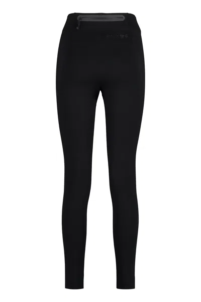 Moncler Brand-embossed Slim-fit High-rise Stretch-woven Leggings