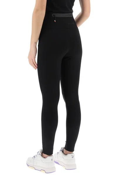 Moncler Brand-embossed Slim-fit High-rise Stretch-woven Leggings