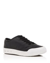 RAG & BONE Women's Standard Issue Leather Low Top Lace Up Sneakers,1749164BLACK