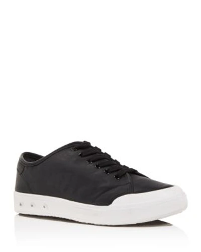 Shop Rag & Bone Women's Standard Issue Leather Low Top Lace Up Sneakers In Black