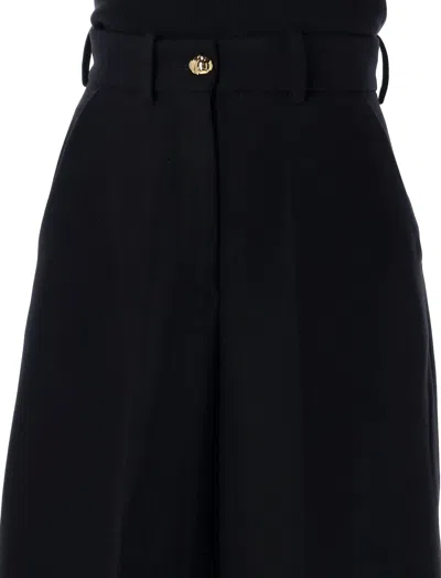 Patou High-waisted Wide Leg Culotte Pants In Size 36