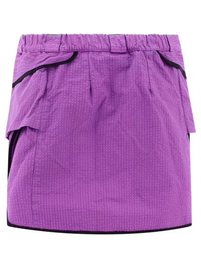 Rayon Vert Track Skirts Purple