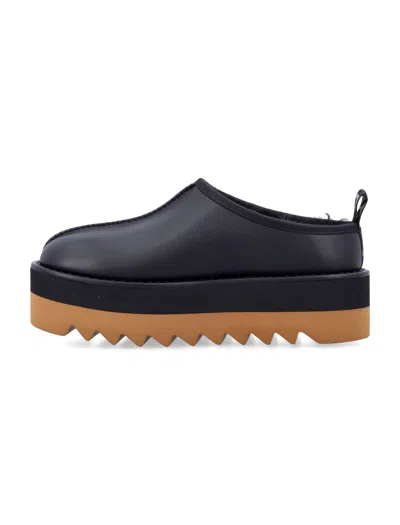 Stella Mccartney 'sneak-elyse' Black Mules With Open Rear