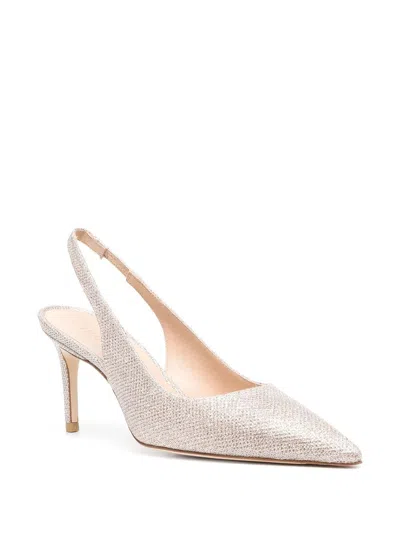 Stuart Weitzman Feminine Sling Back Heels In Poudre For Fall/winter 2023