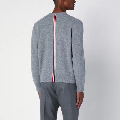THOM BROWNE THOM BROWNE WOOL PIQUÉ CREWNECK PULLOVER 