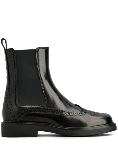 Shop Tod's Black Patent Leather Boots