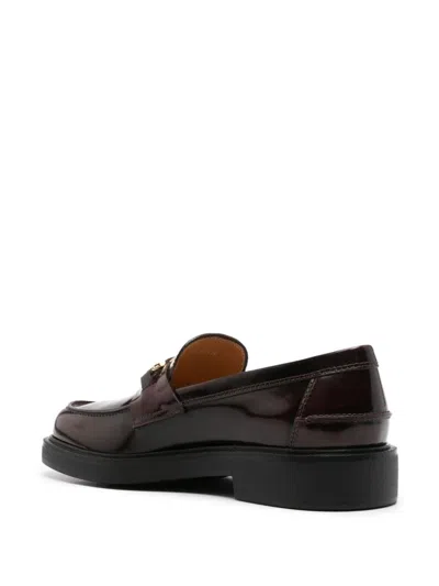 Tod's Logo-plaque Leather Loafers