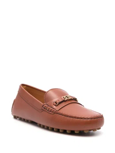 Tod's Gommino T-logo Plaque Loafers