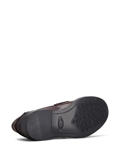 Tod's Loafers With Buckle And Golden Front