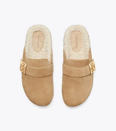 Tory Burch Mules Mellow In Shearling Color Taupe