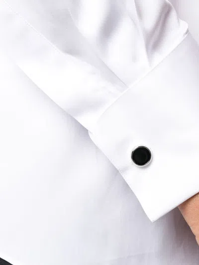 Xacus Structured Collar White Shirt With Buttoned Cuffs
