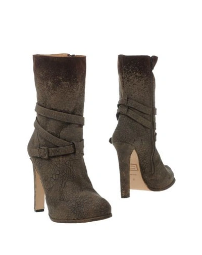 Dsquared2 Ankle Boot In Khaki