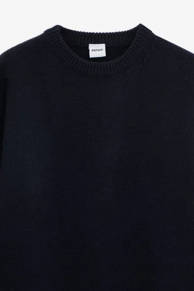 Aspesi Crew-neck Sweater In Blue