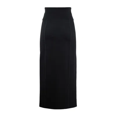 Erika Cavallini Nicla Zipped Midi Skirt In Black