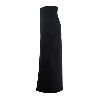 Erika Cavallini Nicla Zipped Midi Skirt In Black