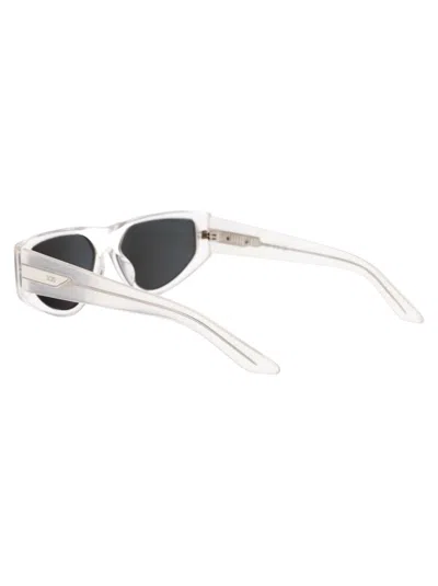 Gcds Geometric-frame Sunglasses In Crystal