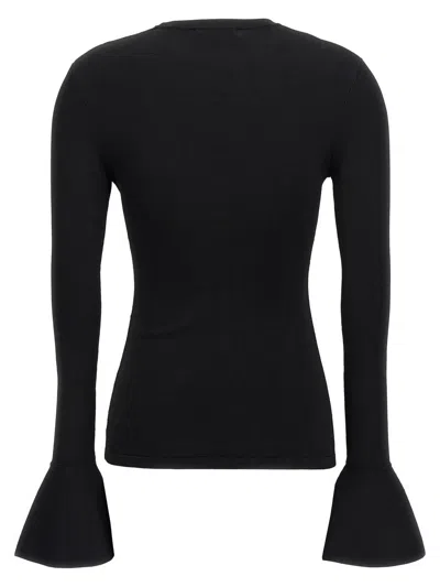 Shop Nensi Dojaka 'flared Cuffs' Top In Black