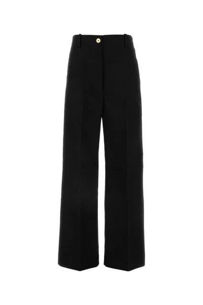 Patou Large Belt Trousers In Black