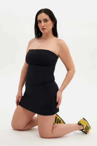 GIRLFRIEND COLLECTIVE BLACK LOLA MINI SKIRT 
