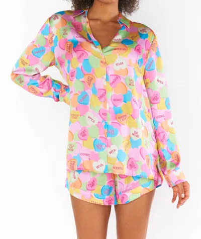 SHOW ME YOUR MUMU EARLY RISER PJ SET IN CANDY CRUSH 